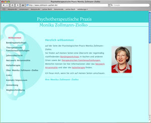 Website Psychotherapie M. Zollmann